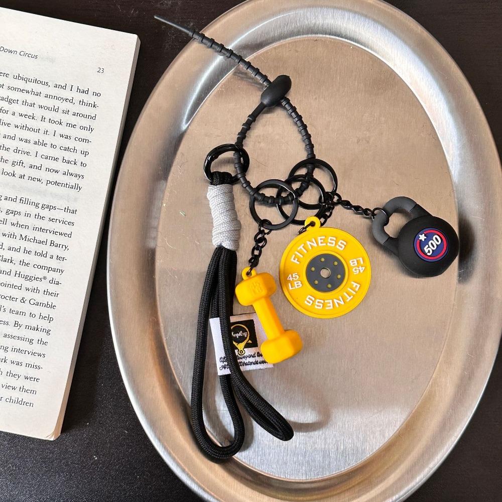 Mini Dumbbell Gym Lover Key chain Hand-Woven Nylon Rope Pendant Fitness Keychain Small Gifts Style 17
Mini Dumbbell Gym Lover Key chain Hand-Woven Nylon Rope Pendant Fitness Keychain Small Gifts Style 17