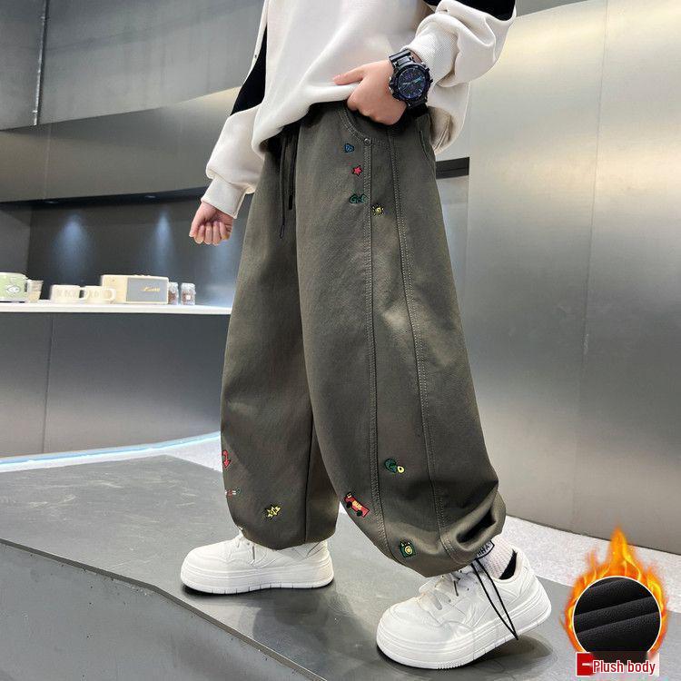 Boys Fleece-Lined Velvet Pants - Autumn/Winter 2025: Warm, Thick, One-Piece Long Pants for Children 160cm
Boys Fleece-Lined Velvet Pants - Autumn/Winter 2025: Warm, Thick, One-Piece Long Pants for Children 160cm