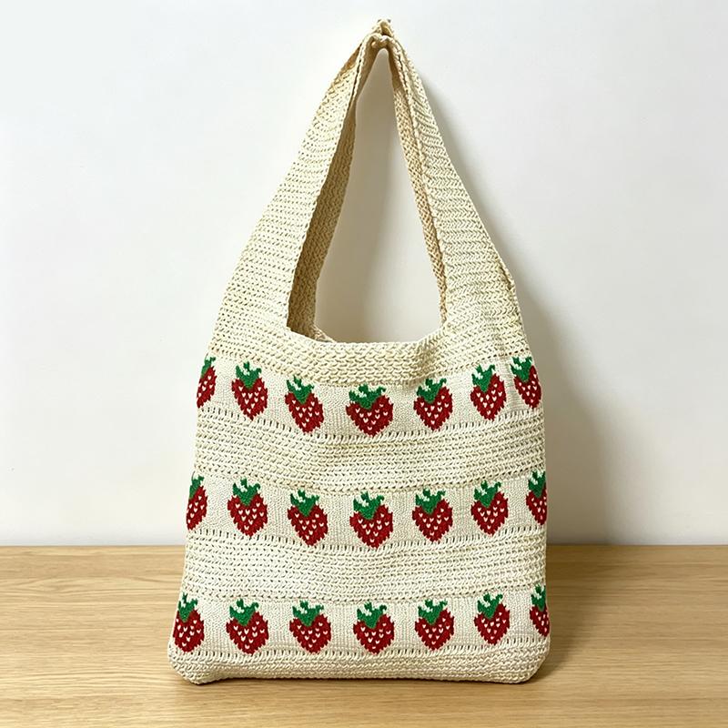 Yogodlns Shoulder Bag For Women Summer Strawberry Knitted Tote Bag Lightweight Travel Minimalist Shopper Hand Bag 35x35cm бежевий
Yogodlns Shoulder Bag For Women Summer Strawberry Knitted Tote Bag Lightweight Travel Minimalist Shopper Hand Bag 35x35cm бежевий