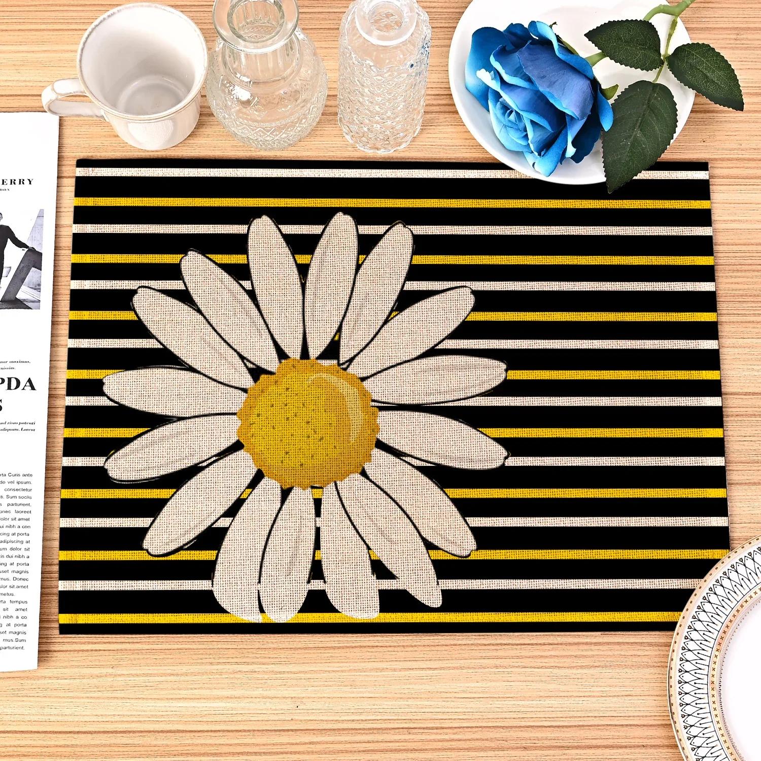Daisy Pattern Placemat Non-Slip Washable Botanical Floral Place Mat for Home Party Dining Tables Wedding Kitchen Banquets Decor 2pcs 30x45cm
Daisy Pattern Placemat Non-Slip Washable Botanical Floral Place Mat for Home Party Dining Tables Wedding Kitchen Banquets Decor 2pcs 30x45cm