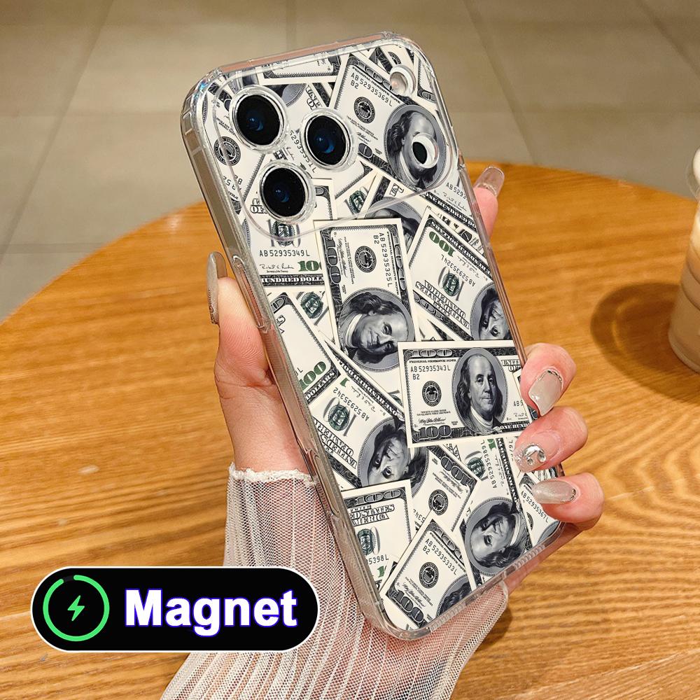Прозрачный чехол из ТПУ Magsafe с изображением доллара США для iPhone 17 16 15 14 13 12 11 Air Pro Max Plus Mini Цветной чехол iPhone 11 Pro Max
Прозрачный чехол из ТПУ Magsafe с изображением доллара США для iPhone 17 16 15 14 13 12 11 Air Pro Max Plus Mini Цветной чехол iPhone 11 Pro Max
