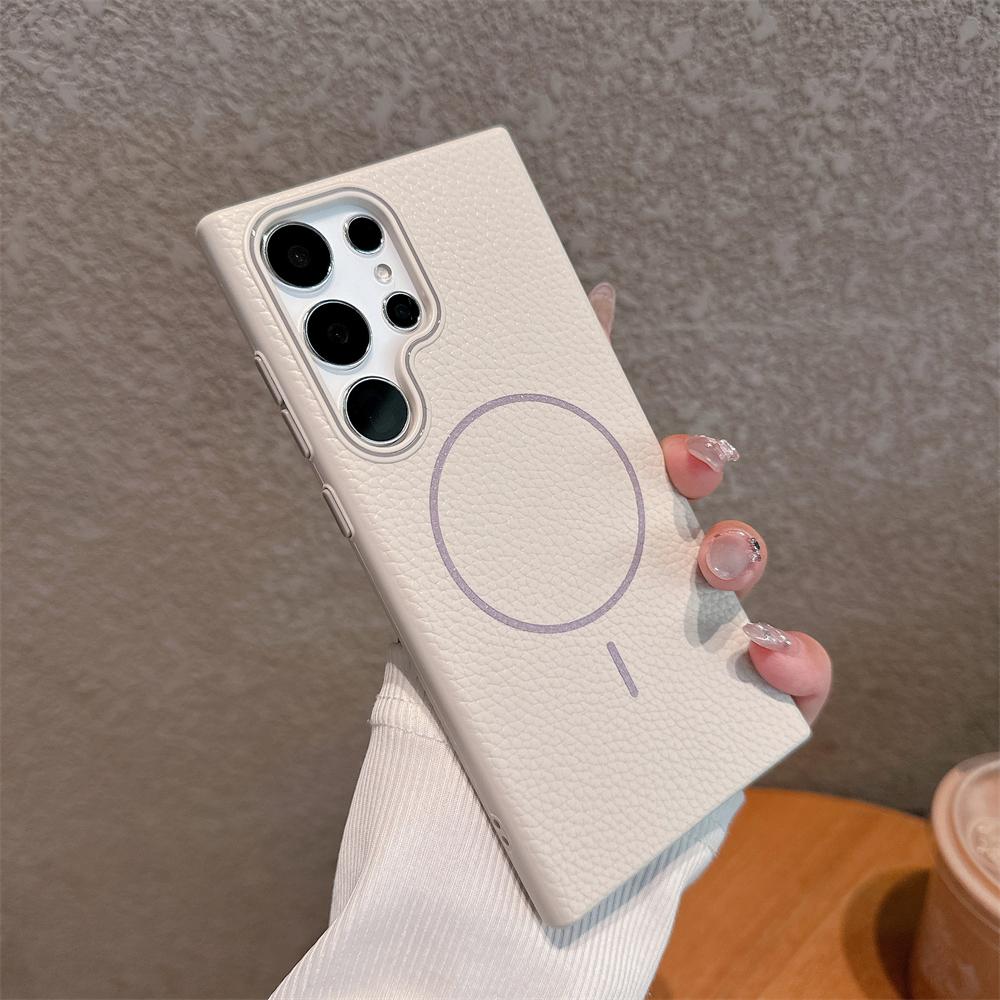 Litchi Texture Leather For Magsafe Case For Samsung Galaxy S25 S24 Ultra S23 FE S25Plus Lens Protection Shockproof Cover Galaxy S25 Ultra
Litchi Texture Leather For Magsafe Case For Samsung Galaxy S25 S24 Ultra S23 FE S25Plus Lens Protection Shockproof Cover Galaxy S25 Ultra