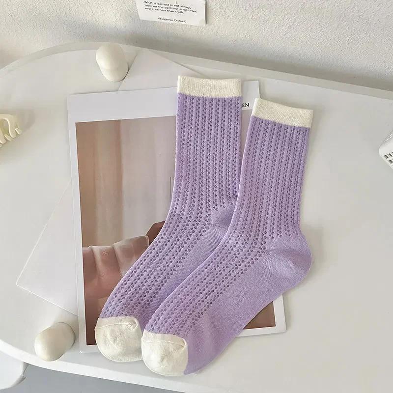 Летние женские носки с сеткой, тонкие, дышащие, эластичные, длинные носки, корейская мода, однотонные, школьные носки-гольфы для девочек, женские EUR 34-39
Летние женские носки с сеткой, тонкие, дышащие, эластичные, длинные носки, корейская мода, однотонные, школьные носки-гольфы для девочек, женские EUR 34-39