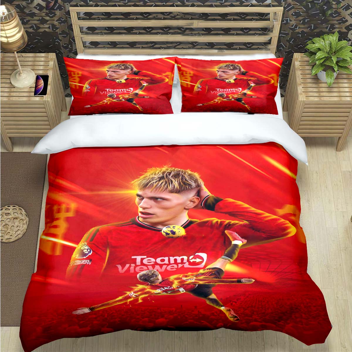 Spain Football Cenozoic Star A-Alejandro G-Garnacho Bedding Sets Bed Supplies Set Duvet Cover Bed Comforter Set Bedding Set Gift US Twin 173x218cm
Spain Football Cenozoic Star A-Alejandro G-Garnacho Bedding Sets Bed Supplies Set Duvet Cover Bed Comforter Set Bedding Set Gift US Twin 173x218cm