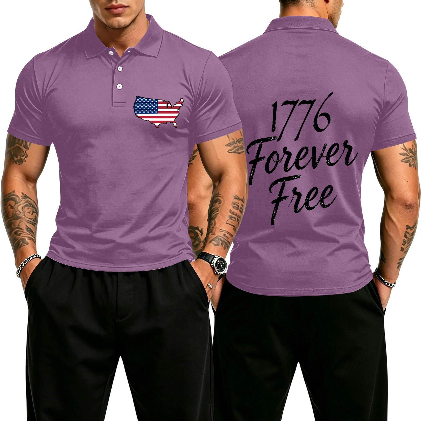 Men s Casual Gradient Polo Shirt Short Sleeve Button Down Shirt with United States Map Print Embroidered Chest Design XL
Men s Casual Gradient Polo Shirt Short Sleeve Button Down Shirt with United States Map Print Embroidered Chest Design XL