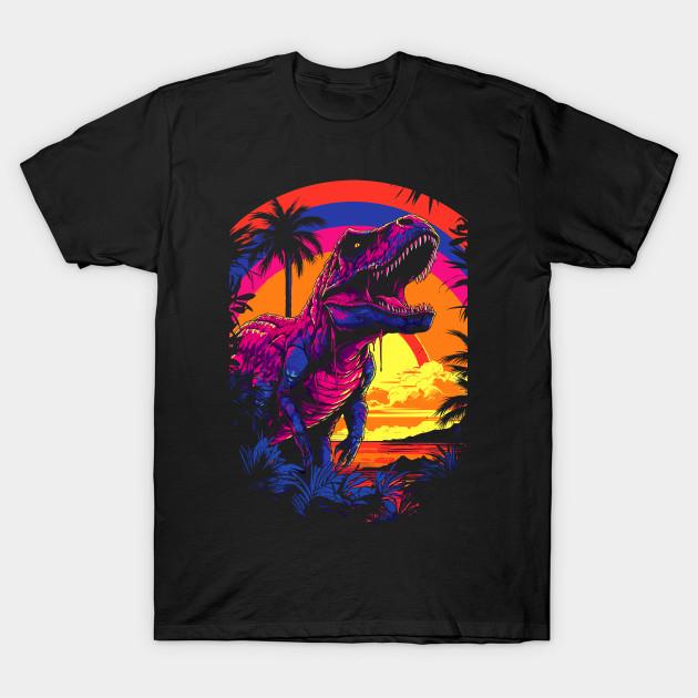 Men Black Print T-shirt Neon T-Rex No-Cut Transfer Paper Print Cotton Tshirt L чорний
Men Black Print T-shirt Neon T-Rex No-Cut Transfer Paper Print Cotton Tshirt L чорний