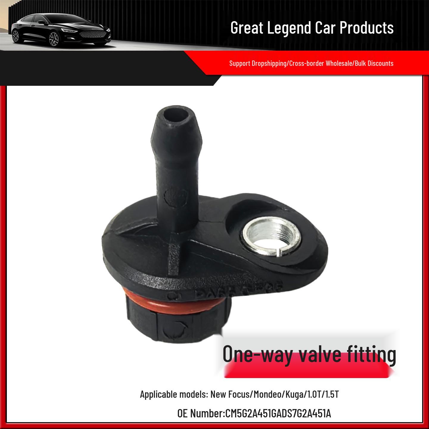 Vacuum Pump Check Valve Connector CM5G2A451GA for Mondeo, Focus, Kuga 1.0T/1.5T Other
Vacuum Pump Check Valve Connector CM5G2A451GA for Mondeo, Focus, Kuga 1.0T/1.5T Other