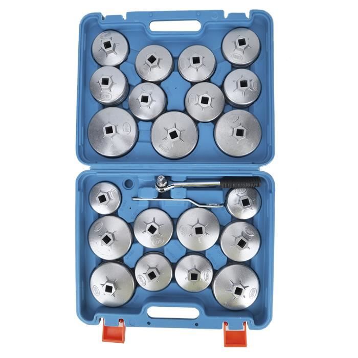 Akozon Clé pour filtre à huile 23pcs Kit d Outils de Dissolvant Adaptateur de Douille de Retrait de Clé de Filtre à Huile Type
Akozon Clé pour filtre à huile 23pcs Kit d Outils de Dissolvant Adaptateur de Douille de Retrait de Clé de Filtre à Huile Type