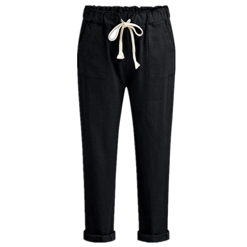 Жіночі бавовняні повсякденні штани-олівець Slub One Size
Жіночі бавовняні повсякденні штани-олівець Slub One Size