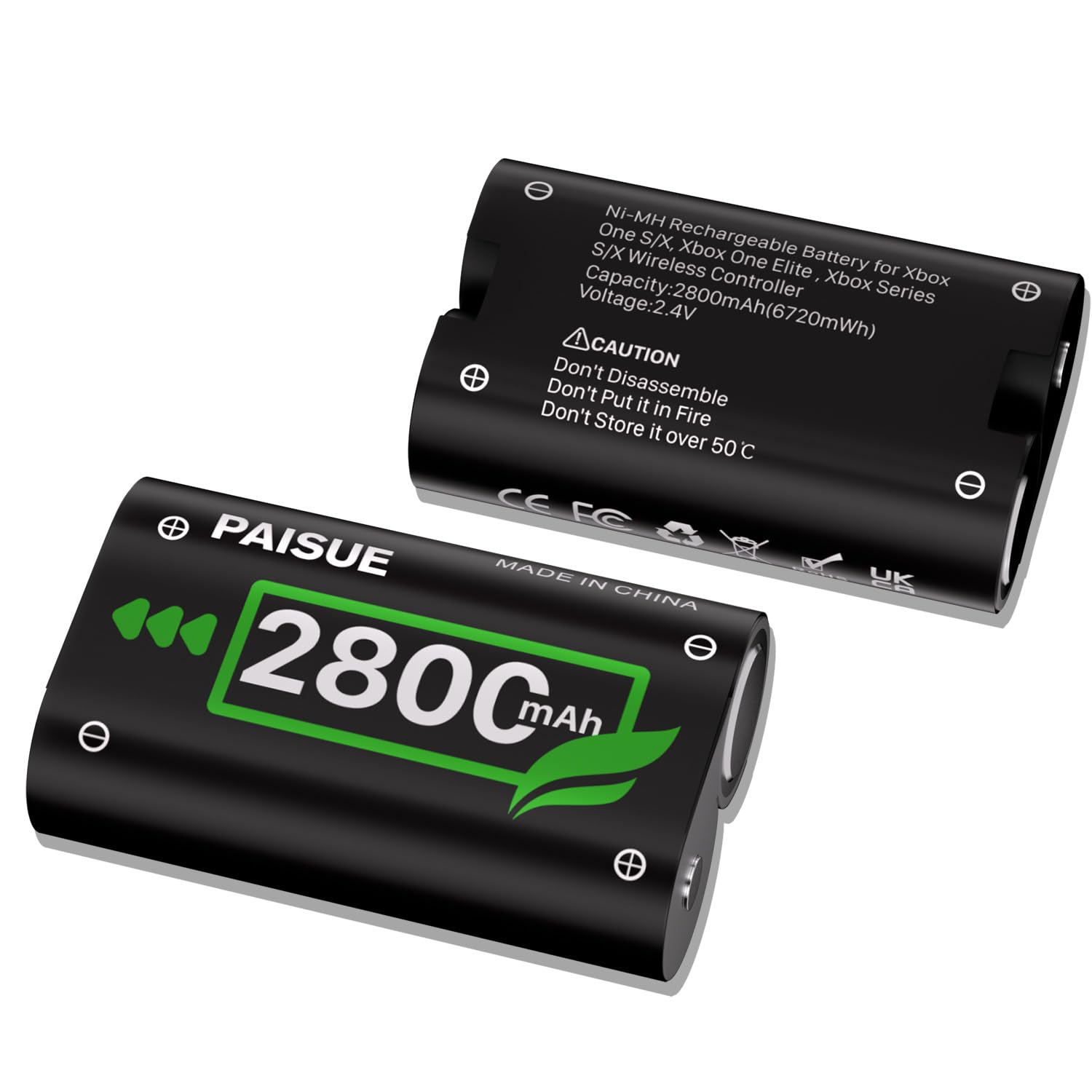Paisue Xbox Series Compatible 2800mAh Також сумісний з Xbox Battery Xbox Compatible Controller of X/S Charging, One/Series x/Elite/X/S (Набір 2) чорний
Paisue Xbox Series Compatible 2800mAh Також сумісний з Xbox Battery Xbox Compatible Controller of X/S Charging, One/Series x/Elite/X/S (Набір 2) чорний