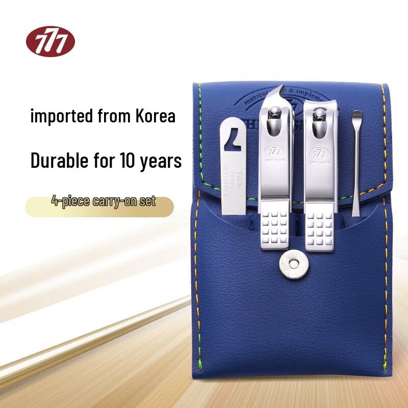 777 Gentleman Blue 4-Piece Nail Grooming Kit
777 Gentleman Blue 4-Piece Nail Grooming Kit