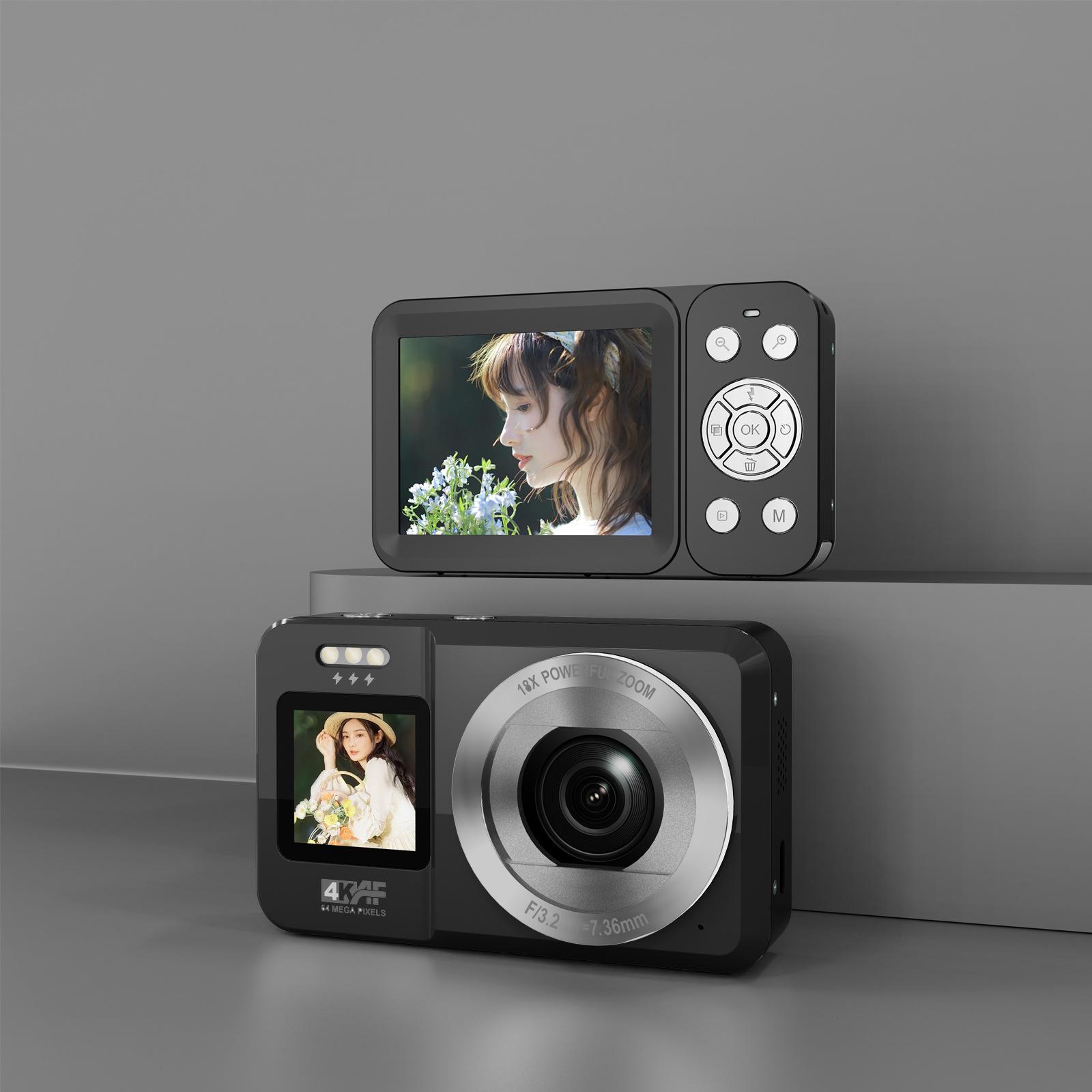 Dual Screen HD CCD Zoom Camera for Kids чорний
Dual Screen HD CCD Zoom Camera for Kids чорний
