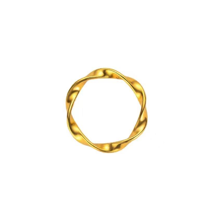 Möbius Женское Модное Минималистичное Роскошное Парное Кольцо на Указательный Палец Size 9
