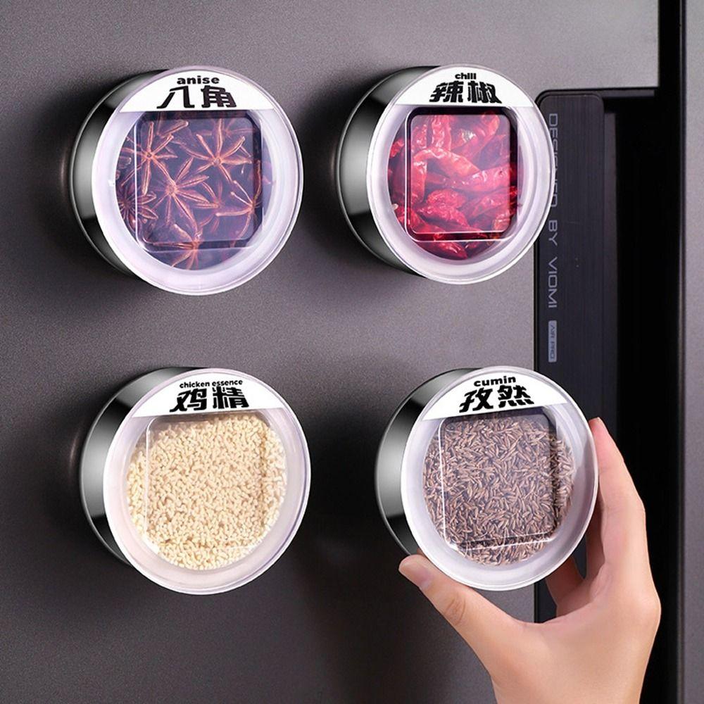 3Pcs Stainless Steel Magnetic Spice Jars Wall Mounted Condiments Box for Home 3Pcs
3Pcs Stainless Steel Magnetic Spice Jars Wall Mounted Condiments Box for Home 3Pcs