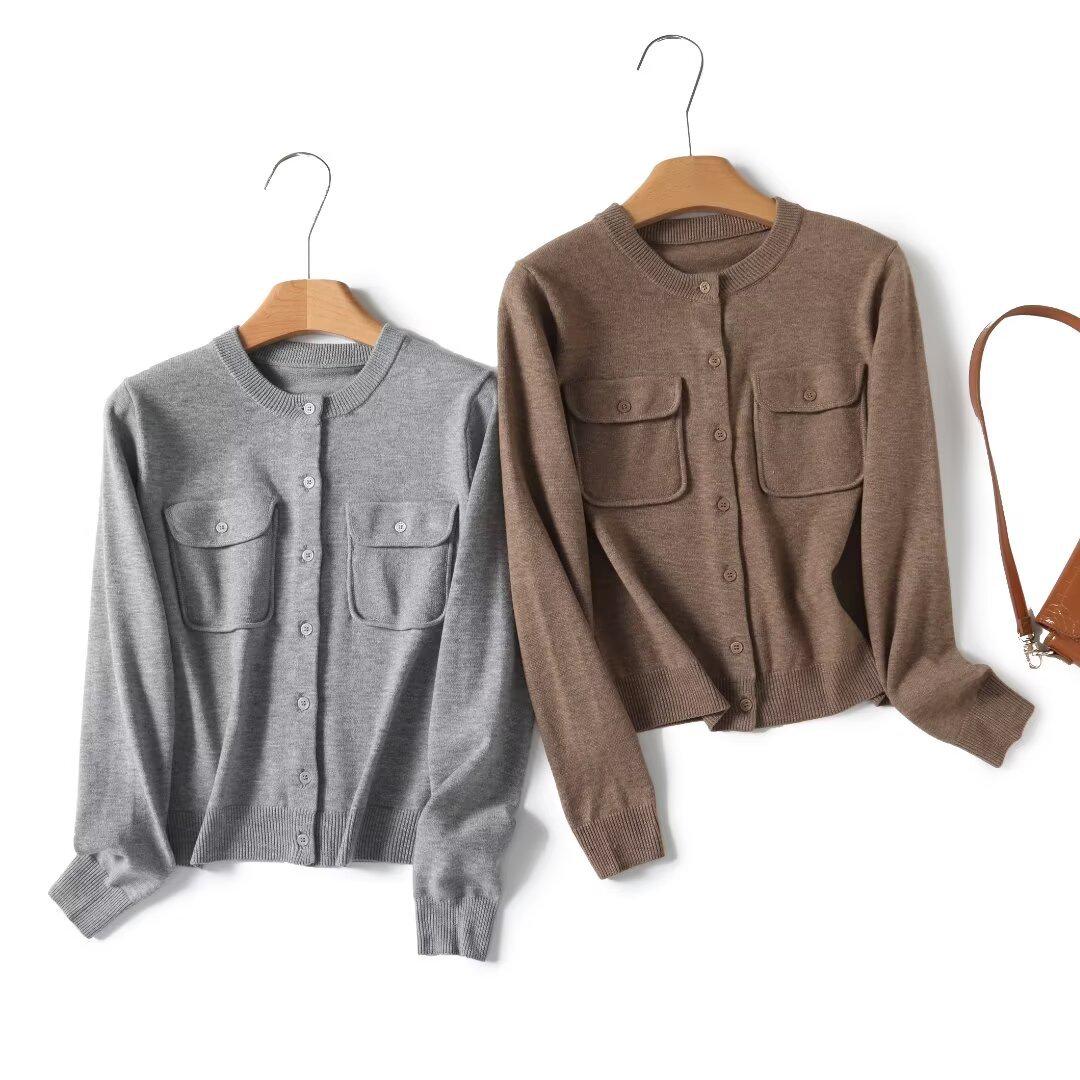 2025 Spring Women s Minimalist Round Neck Knit Cardigan: Single-Breasted, Fashionable, Versatile Outerwear Large темно-коричневого кольору
2025 Spring Women s Minimalist Round Neck Knit Cardigan: Single-Breasted, Fashionable, Versatile Outerwear Large темно-коричневого кольору