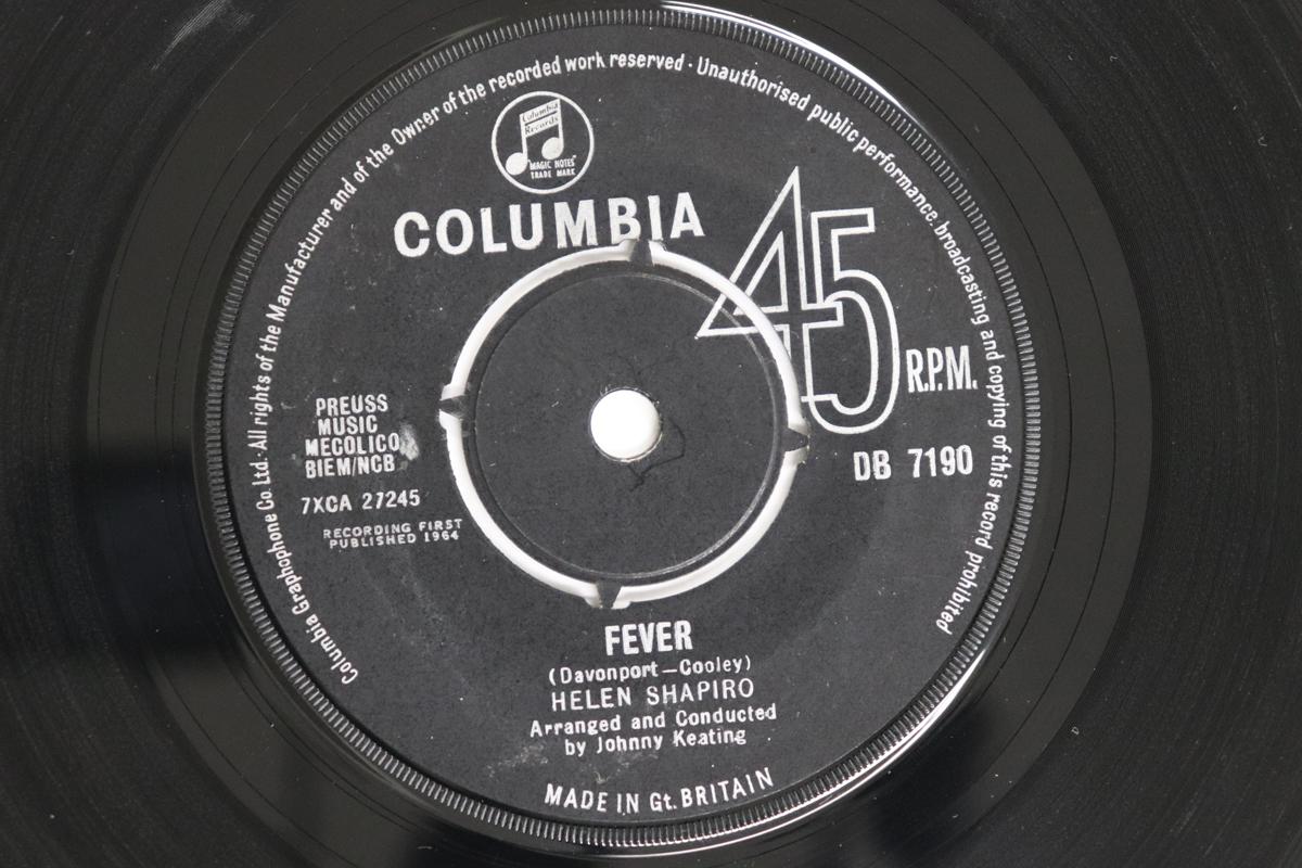 7-дюймовая пластинка HELEN SHAPIRO - Fever DB7190 Columbia 1964 UK Джаз Б/У
7-дюймовая пластинка HELEN SHAPIRO - Fever DB7190 Columbia 1964 UK Джаз Б/У