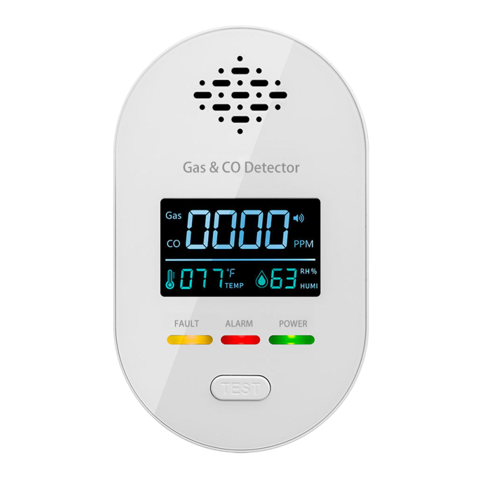 4 in 1 Gas Carbon Monoxide Detector with Temperature Humidity Sensor Plug-in Gas Leak Alarm for Home Safety Monitoring One Size білий
4 in 1 Gas Carbon Monoxide Detector with Temperature Humidity Sensor Plug-in Gas Leak Alarm for Home Safety Monitoring One Size білий