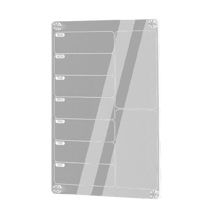 Pack of Weekly Meal Planner Magnetic Acrylic Board Offering Reusing Erasable Design for Efficient Office Household Use 1
Pack of Weekly Meal Planner Magnetic Acrylic Board Offering Reusing Erasable Design for Efficient Office Household Use 1