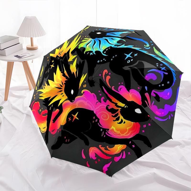 1pc Rainbow Energetic Rabbits Fully Automatic Folding Portable Cartoon Practical Umbrella, 8 Iron Frames, Three-Fold Design, Suitable for All Seasons,
1pc Rainbow Energetic Rabbits Fully Automatic Folding Portable Cartoon Practical Umbrella, 8 Iron Frames, Three-Fold Design, Suitable for All Seasons,