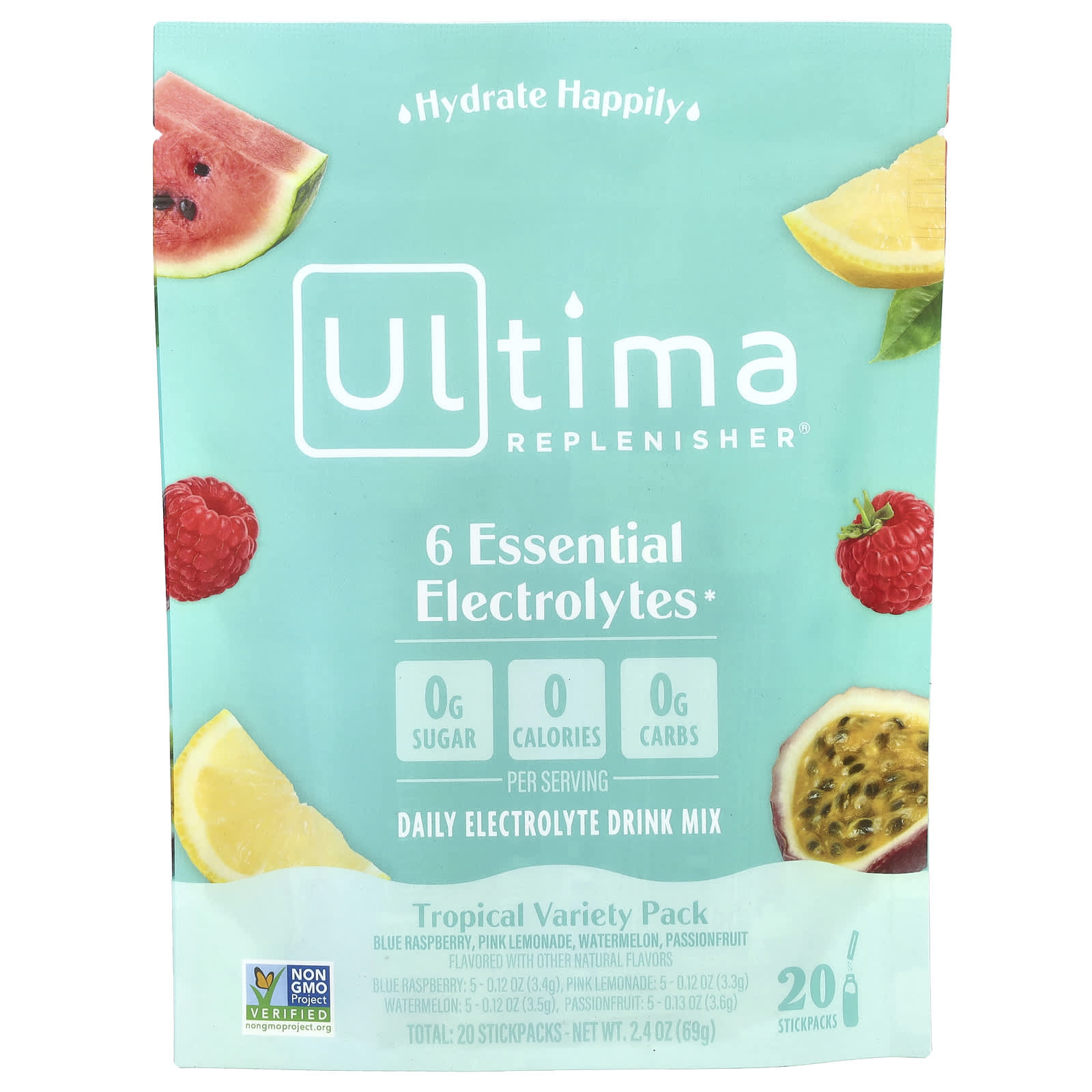 6 Essential Electrolytes, Daily Electrolyte Drink Mix, Tropical Variety Pack, 20 Stick Packs, 69G(2.4Oz)
6 Essential Electrolytes, Daily Electrolyte Drink Mix, Tropical Variety Pack, 20 Stick Packs, 69G(2.4Oz)