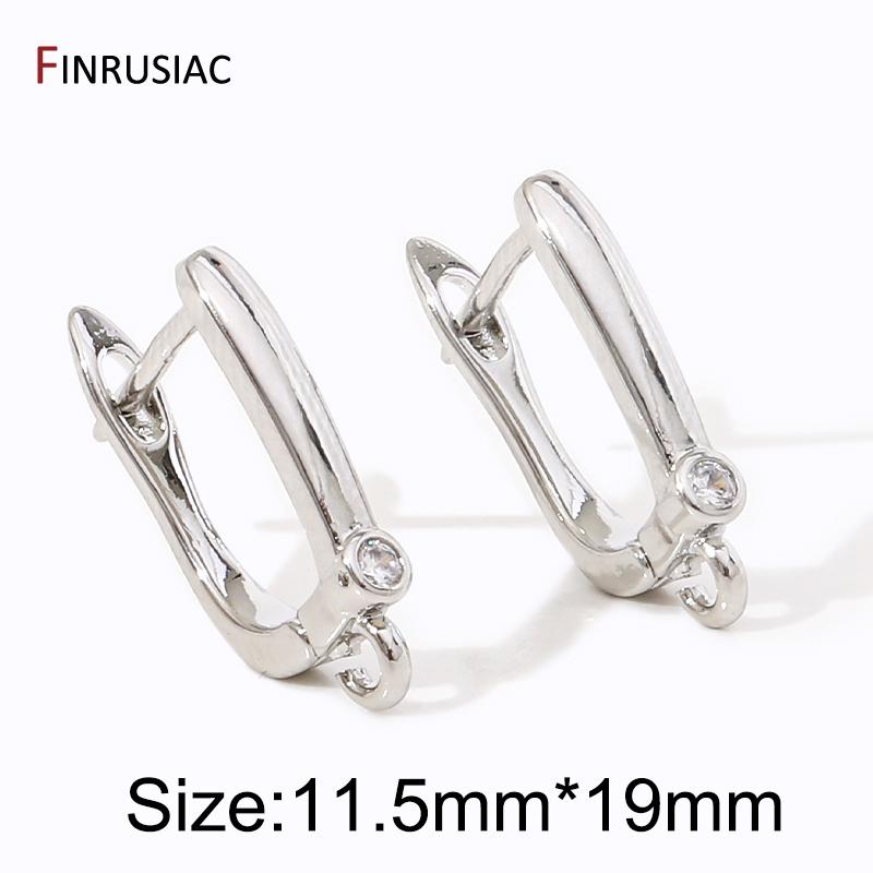 18K Gold Plated Brass Ear Wire Fixture Shvenzy Basic Earring Hooks For DIY Handmade Women Zircon Earrings Making Accessories 1 pair
18K Gold Plated Brass Ear Wire Fixture Shvenzy Basic Earring Hooks For DIY Handmade Women Zircon Earrings Making Accessories 1 pair