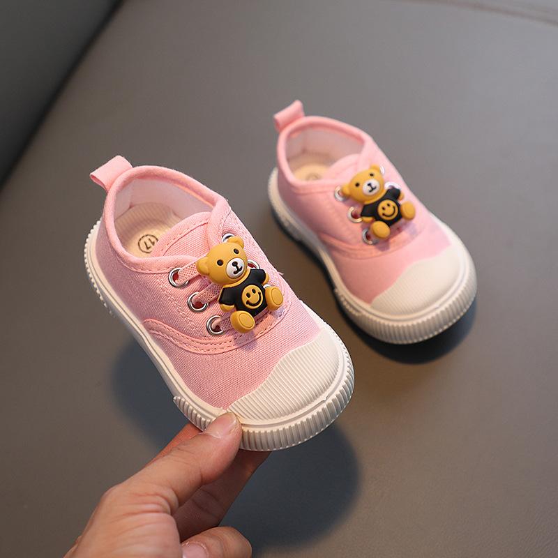Spring and Autumn Baby Shoes Cartoon Bear Soft Sole Walking Shoes for Boys and Girls, Toddler Shoes, Infant Shoes, Canvas Shoes 17-22Take a photo with on рожевий
Spring and Autumn Baby Shoes Cartoon Bear Soft Sole Walking Shoes for Boys and Girls, Toddler Shoes, Infant Shoes, Canvas Shoes 17-22Take a photo with on рожевий