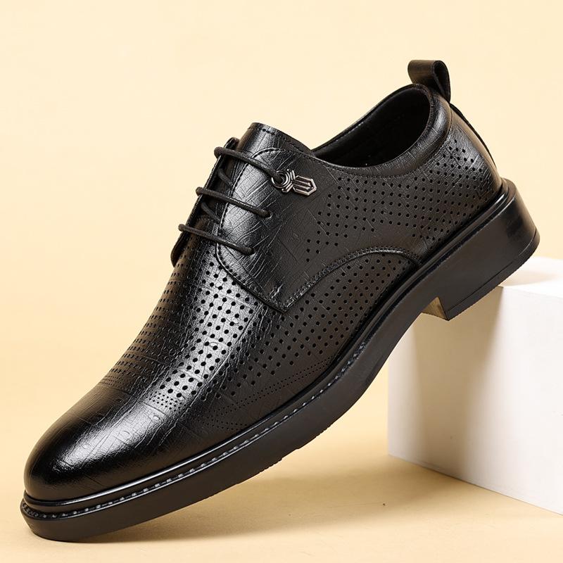 Leather shoes men s summer 2024 hollow breathable business dress casual shoes trend hole derby shoes 38
Leather shoes men s summer 2024 hollow breathable business dress casual shoes trend hole derby shoes 38