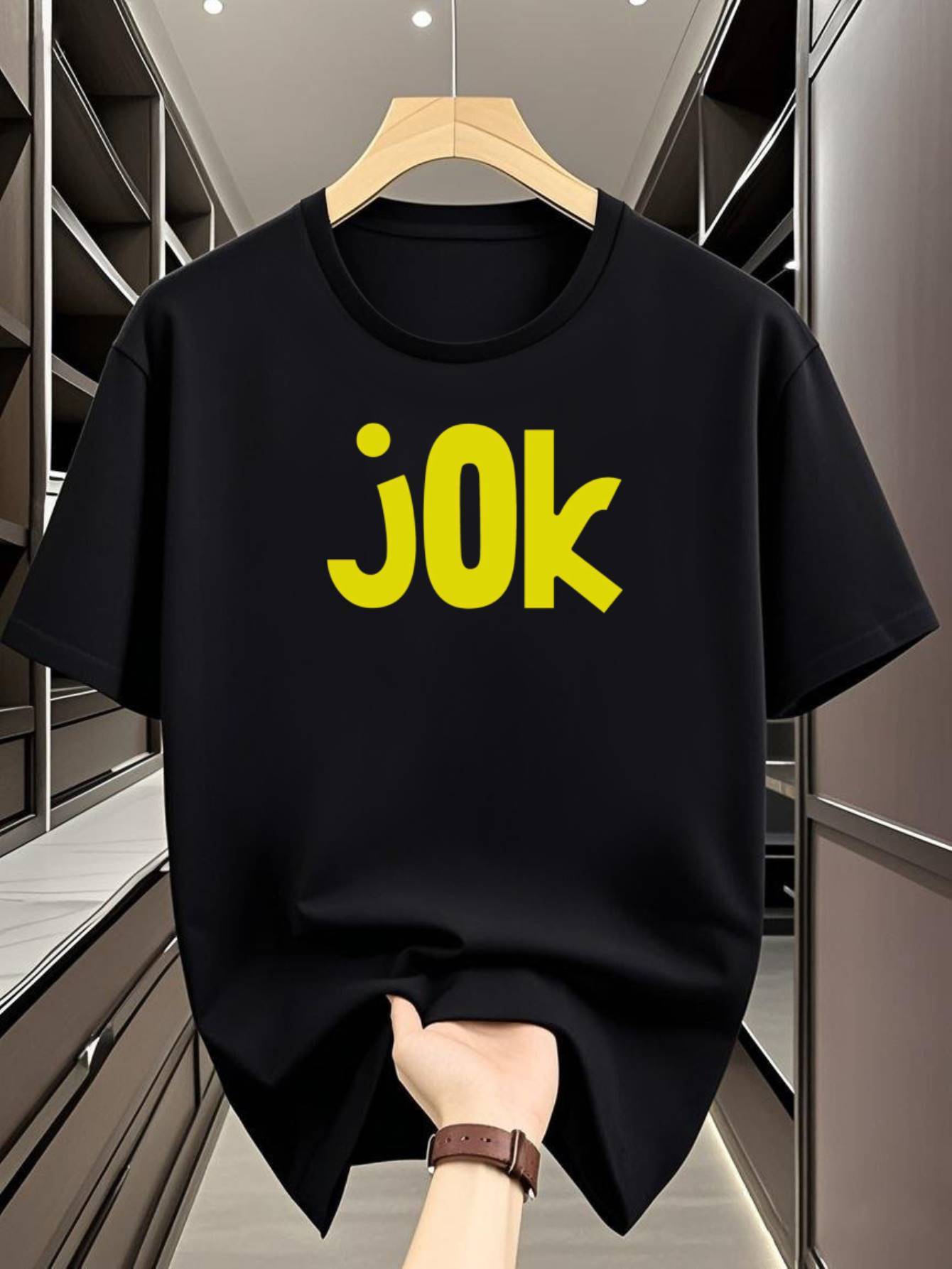 Black T-shirt with Bold Yellow JOK Print - Soft Breathable Fabric XXXL
Black T-shirt with Bold Yellow JOK Print - Soft Breathable Fabric XXXL