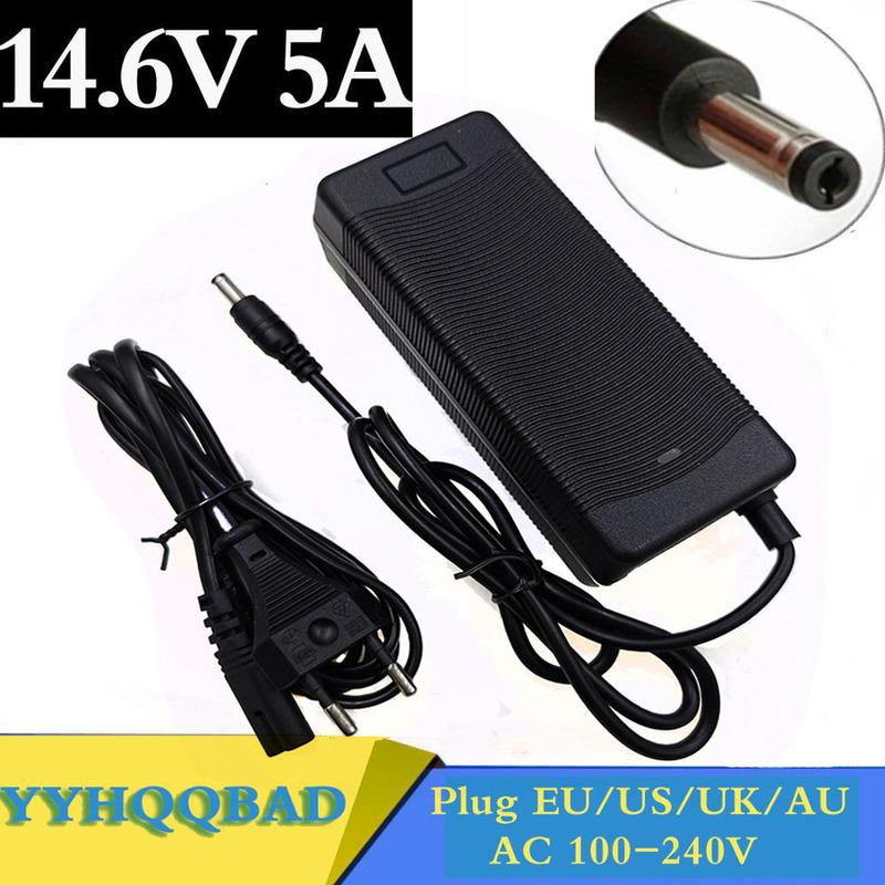 14.6V 5A LiFePO4 Battery Charger for 4S 14.4V LiFePO4 Battery Pack DC 5.5mm*2.1mm High quality free shipping US
14.6V 5A LiFePO4 Battery Charger for 4S 14.4V LiFePO4 Battery Pack DC 5.5mm*2.1mm High quality free shipping US