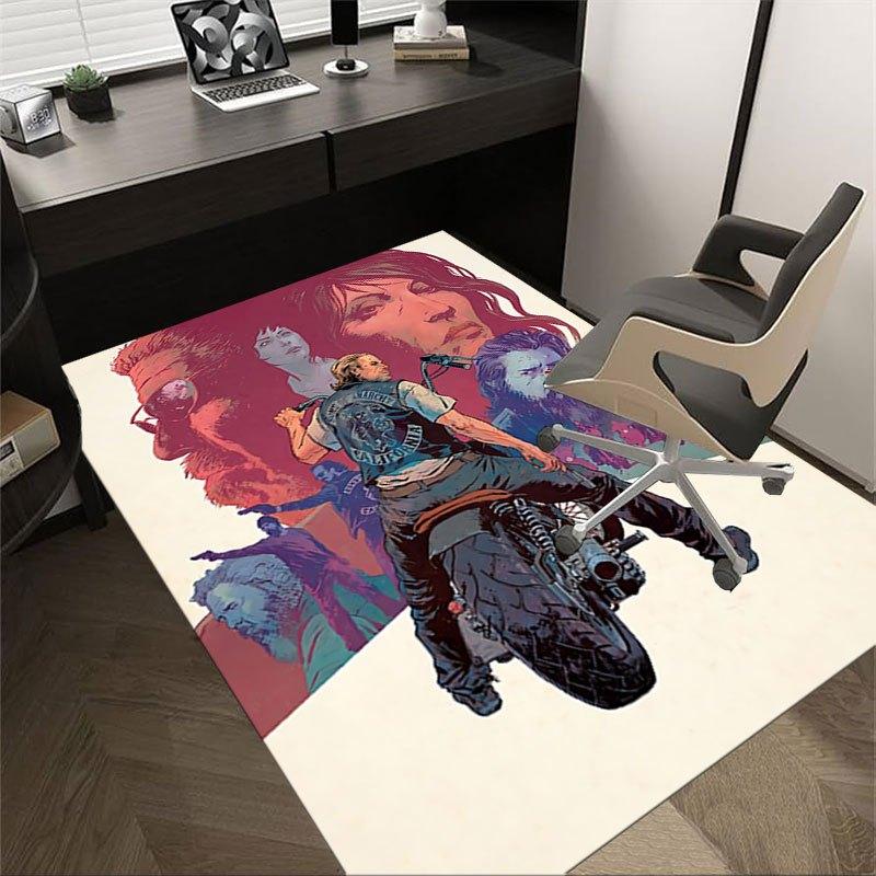 1pc Sons of Anarchy themed Office Carpet Chair Mats - durable polyester rug for home theater, office, dorm room decor - tA49 60cm by 90cm
1pc Sons of Anarchy themed Office Carpet Chair Mats - durable polyester rug for home theater, office, dorm room decor - tA49 60cm by 90cm