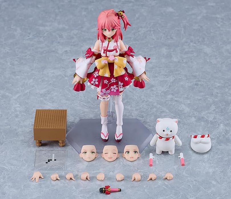 figma Sakura Miko Good Smile Company Official Shop Bonus 35P Plastic painted articulated dedicated base overall 140mm Sunglasses Head included.
figma Sakura Miko Good Smile Company Official Shop Bonus 35P Plastic painted articulated dedicated base overall 140mm Sunglasses Head included.