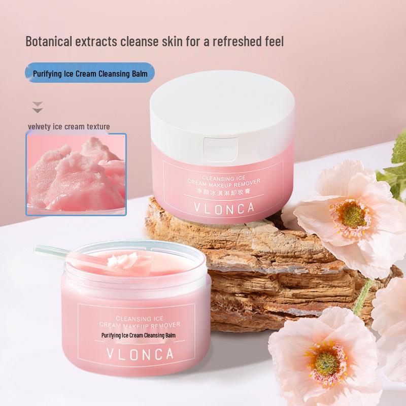 VLONCA Ice Cream Cleansing Balm for Eyes, Lips & Face - Gentle Makeup Remover for Sensitive Skin. 100
VLONCA Ice Cream Cleansing Balm for Eyes, Lips & Face - Gentle Makeup Remover for Sensitive Skin. 100