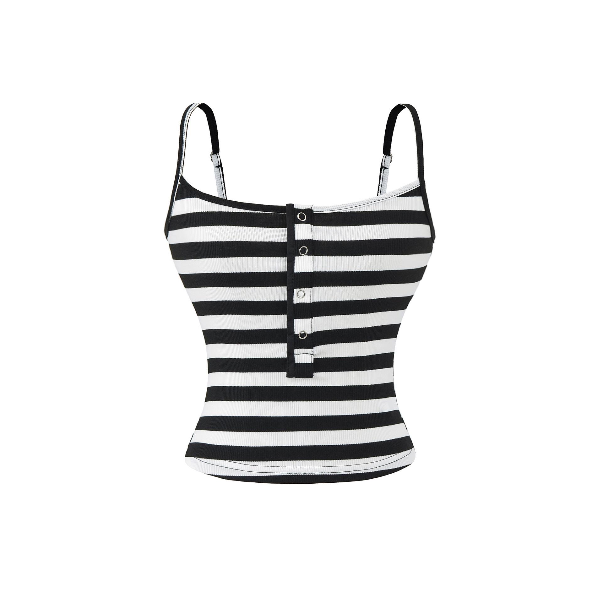 Korean Women s Striped Camisole 2026: Slim Sleeveless Vest with Access Control Buckle Medium
Korean Women s Striped Camisole 2026: Slim Sleeveless Vest with Access Control Buckle Medium