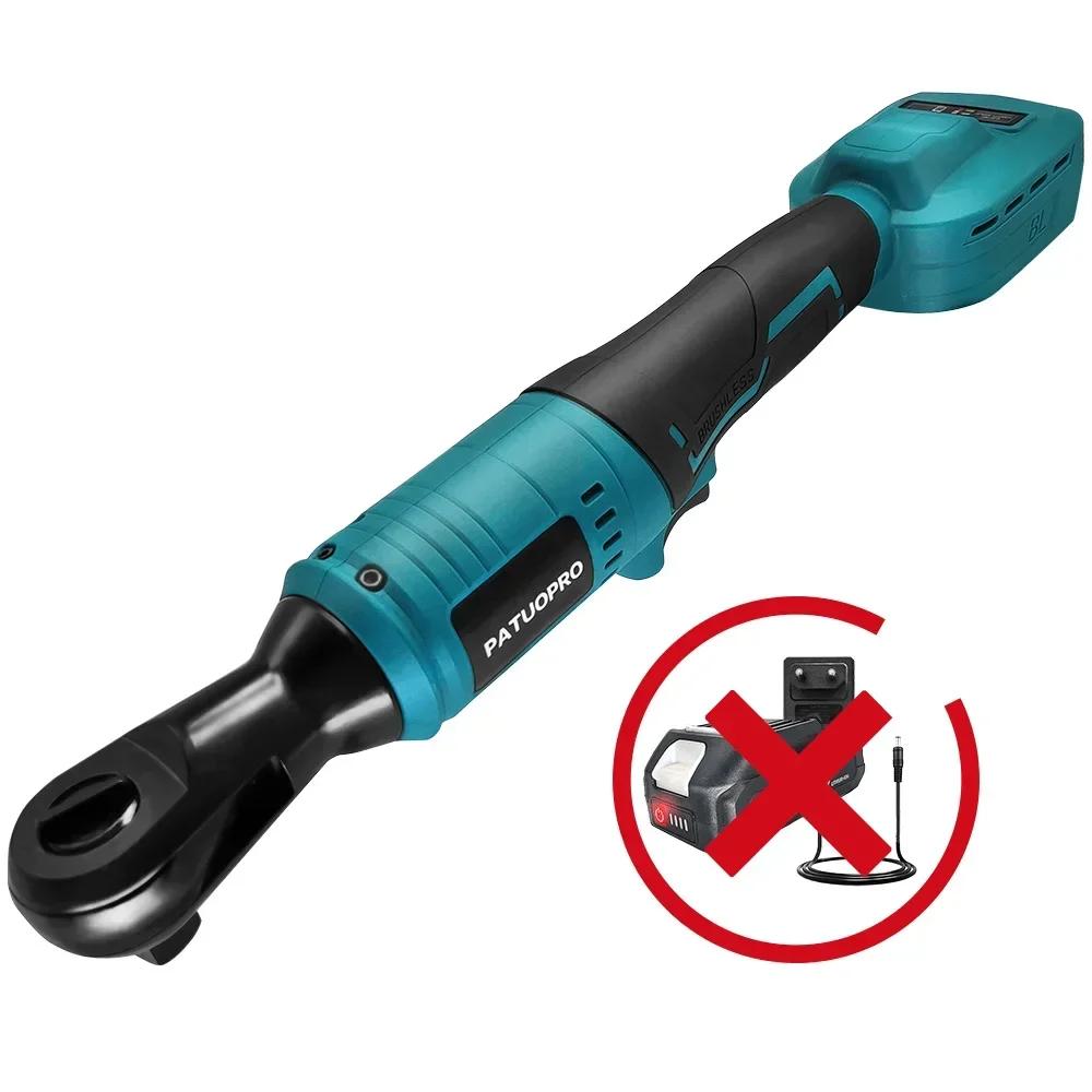 PATUOPRO 100N.m Brushless Ratchet Wrench Cordless Wrench Removal Screw Nut Car Repair Tool For Makita 18V Battery(No Battery) EU
PATUOPRO 100N.m Brushless Ratchet Wrench Cordless Wrench Removal Screw Nut Car Repair Tool For Makita 18V Battery(No Battery) EU