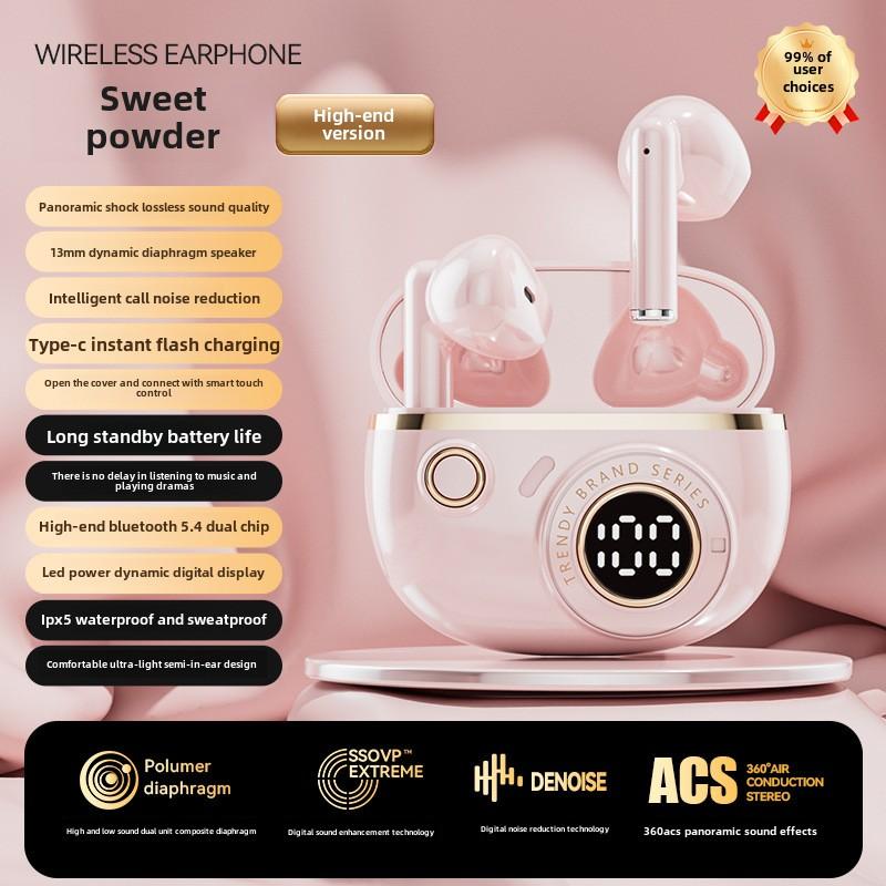 Беспроводная Bluetooth-гарнитура TWS с двумя наушниками Беспроводные внутриканальные стереонаушники с цифровым дисплеем Life розовый
Беспроводная Bluetooth-гарнитура TWS с двумя наушниками Беспроводные внутриканальные стереонаушники с цифровым дисплеем Life розовый