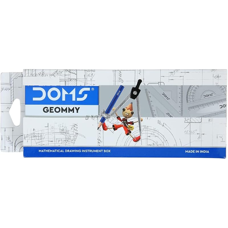 Doms Geommy Mathematical Drawing Instrument Geometry Box | Durable Blue Finish Body | Safe & User Friendly | Set Of 10 I Pack Of 2 синий
Doms Geommy Mathematical Drawing Instrument Geometry Box | Durable Blue Finish Body | Safe & User Friendly | Set Of 10 I Pack Of 2 синий