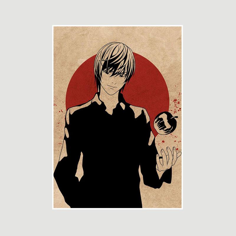 Класичний японський плакат Death Note Мультяшна фігурка L Ретро білі паперові плакати та принти Живопис Домашній декор Бар Вітальня Фреска 42x30cm
Класичний японський плакат Death Note Мультяшна фігурка L Ретро білі паперові плакати та принти Живопис Домашній декор Бар Вітальня Фреска 42x30cm