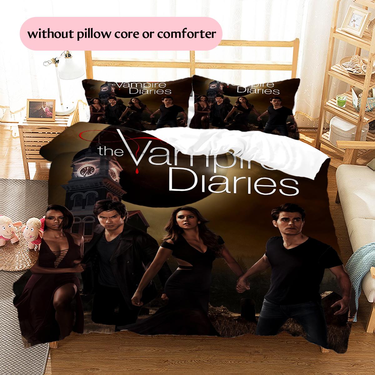 The Vampire Diaries Pattern Bedding Home Decoration Birthday Gift (1 * duvet cover + 2 * pillowcase, without core) 135x200cm
The Vampire Diaries Pattern Bedding Home Decoration Birthday Gift (1 * duvet cover + 2 * pillowcase, without core) 135x200cm
