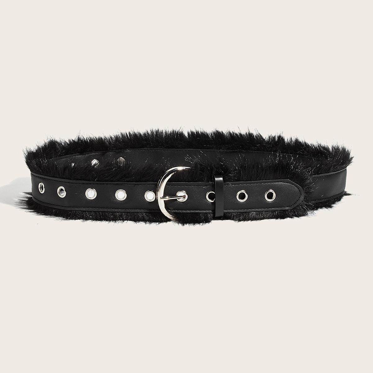 Spicy Belt Versatile American Belt Imitation Fur Waist Belt Soft For Gift Everyday Wear Personal 105CM чорний
Spicy Belt Versatile American Belt Imitation Fur Waist Belt Soft For Gift Everyday Wear Personal 105CM чорний