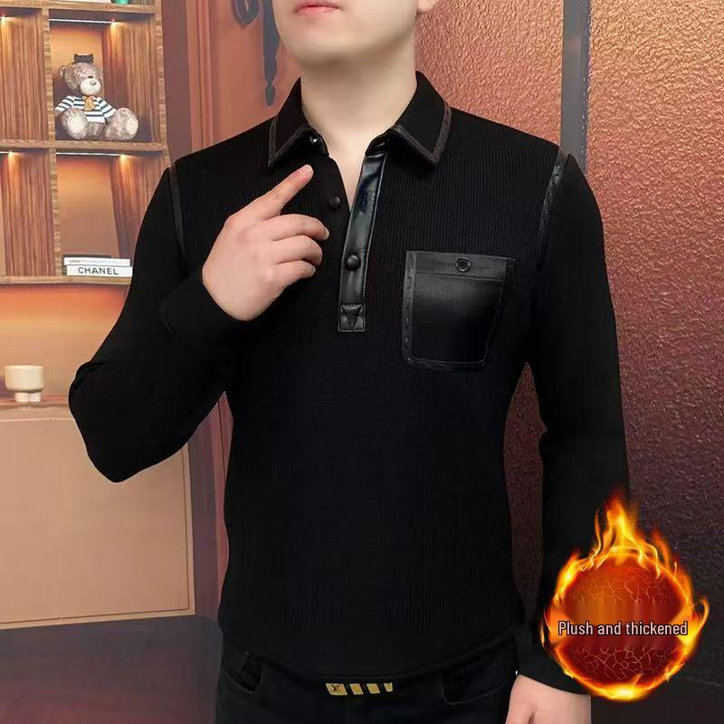 Men s Long-Sleeve Cotton Polo with Turn-Down Collar and Pocket, Ideal for Spring and Autumn. M чорний
Men s Long-Sleeve Cotton Polo with Turn-Down Collar and Pocket, Ideal for Spring and Autumn. M чорний