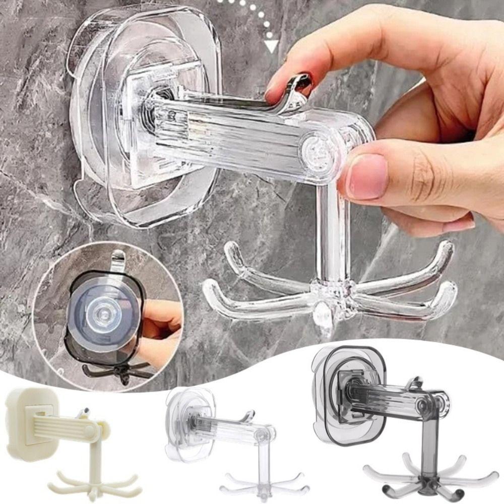 Punch-free Suction Cup Hook Folding Hanging Storage Rack High Quality Rotary Hook Rack сірий колір
Punch-free Suction Cup Hook Folding Hanging Storage Rack High Quality Rotary Hook Rack сірий колір