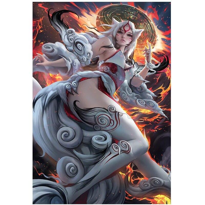 Игра с принтом LOL Nine Tailed Fox Ari, сексуальная девушка, художественный холст, постер для гостиной, спальни, дома, настенная картина
Игра с принтом LOL Nine Tailed Fox Ari, сексуальная девушка, художественный холст, постер для гостиной, спальни, дома, настенная картина
