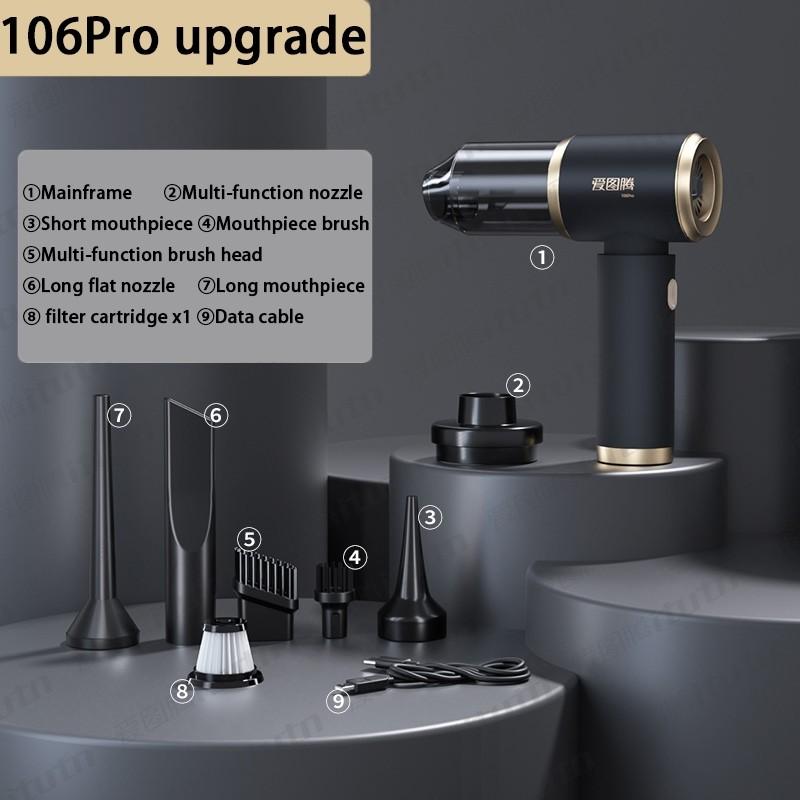 Беспроводной ручной пылесос, небольшой портативный автомобильный пылесос, перезаряжаемый всасывающий пылесос двойного назначения Upgraded version
Беспроводной ручной пылесос, небольшой портативный автомобильный пылесос, перезаряжаемый всасывающий пылесос двойного назначения Upgraded version