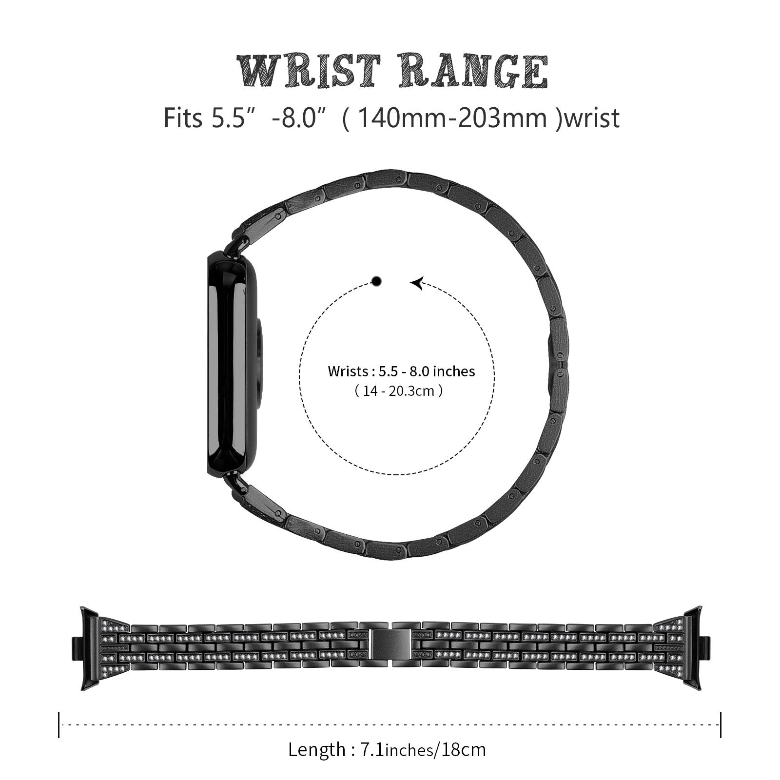 Metal Watch Strap for Xiaomi Redmi Watch 4 Bling Rhinestone Decor Bracelet Band Rose Pink
Metal Watch Strap for Xiaomi Redmi Watch 4 Bling Rhinestone Decor Bracelet Band Rose Pink