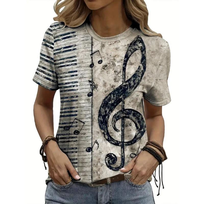Ethnic Floral Musical Note 3D Print T-Shirts Women s O-Neck Short Sleeve T Shirt Harajuku Tees Y2k Tops Street Female Clothing XL
Ethnic Floral Musical Note 3D Print T-Shirts Women s O-Neck Short Sleeve T Shirt Harajuku Tees Y2k Tops Street Female Clothing XL
