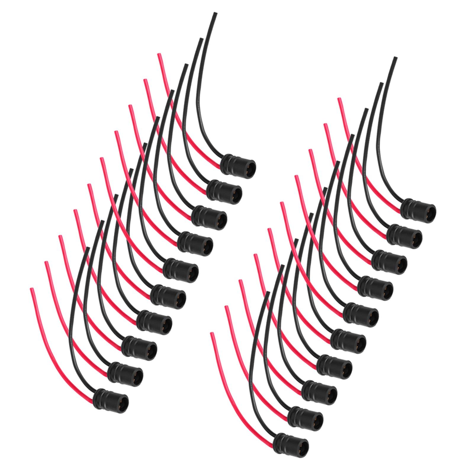 20pcs T10 W5W Light Bulb Extension Socket Holder Connector Soft Rubber for Cars Bikes Boats
20pcs T10 W5W Light Bulb Extension Socket Holder Connector Soft Rubber for Cars Bikes Boats