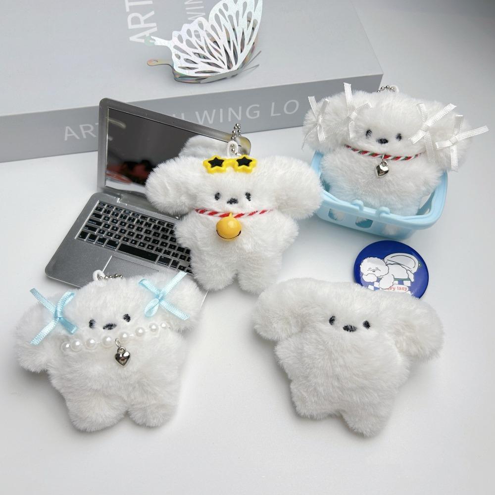 Squeak Plush Doll Pendant Small Bell Puppy Plush Keyring White Dog Plush Keychain Girl Gifts
Squeak Plush Doll Pendant Small Bell Puppy Plush Keyring White Dog Plush Keychain Girl Gifts