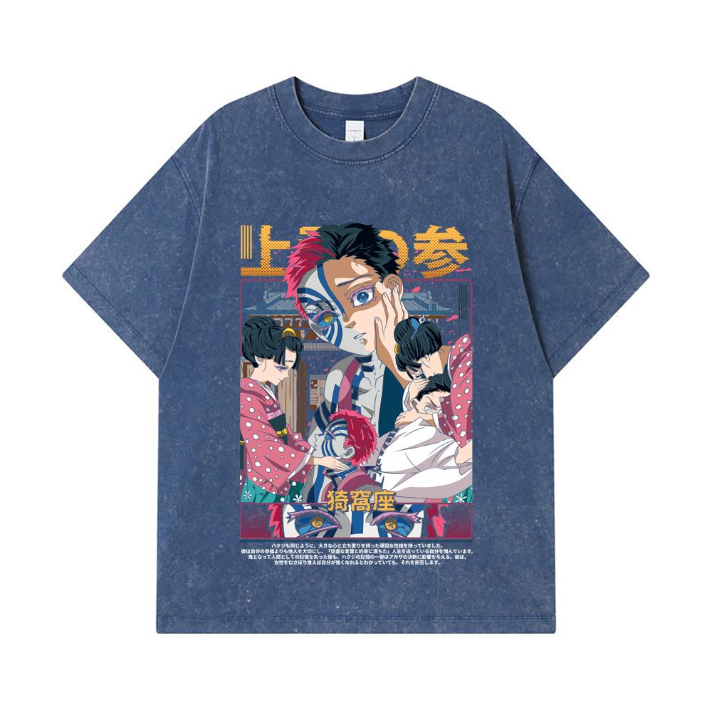 275 GSM Washed T-shirts 100% Cotton Demon Slayer V25 Akaza Print Unisex Heavy Cotton T Shirt 2XL
275 GSM Washed T-shirts 100% Cotton Demon Slayer V25 Akaza Print Unisex Heavy Cotton T Shirt 2XL