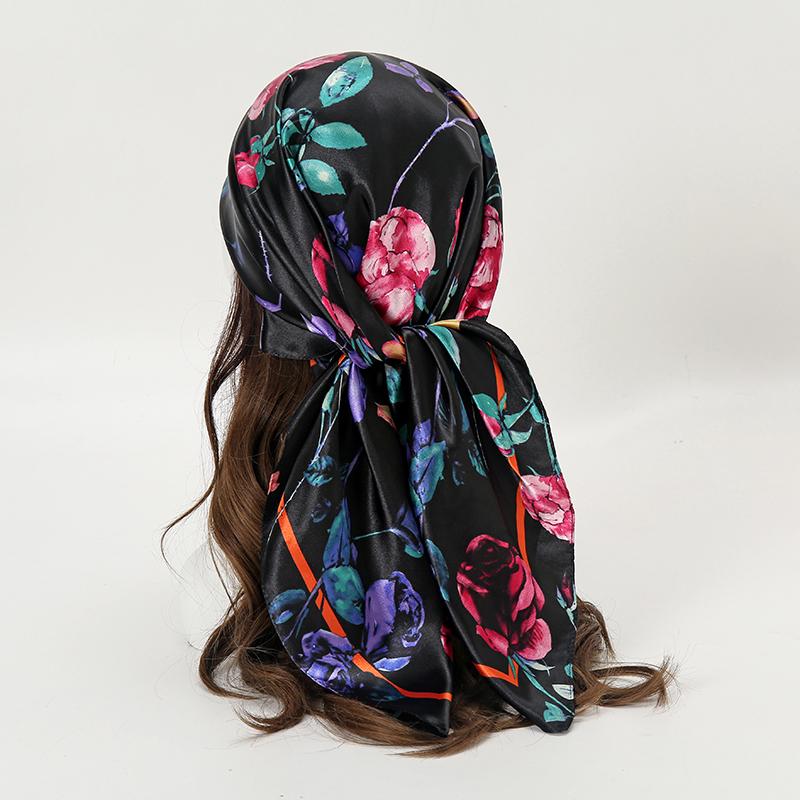 Spring New Flowers Print Satin Square Scarf for Women Muslim Hijab Silk Neckerchief Shawl Wraps Headband Foulard Bandana Turban 90x90 cm
Spring New Flowers Print Satin Square Scarf for Women Muslim Hijab Silk Neckerchief Shawl Wraps Headband Foulard Bandana Turban 90x90 cm