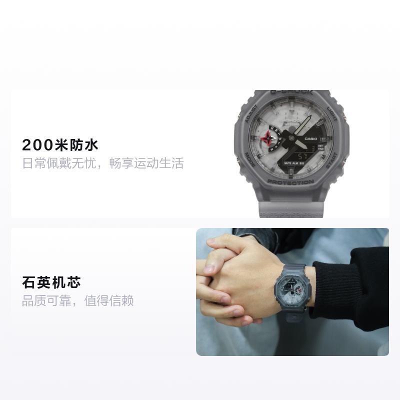 CASIO G-SHOCK Dark Octagonal Shadow Series Shockproof, Waterproof, Sports Transparent Ice Tough, Quartz, Resin Strap, , Same Style for GA-2100NNJ-8APR чорний
CASIO G-SHOCK Dark Octagonal Shadow Series Shockproof, Waterproof, Sports Transparent Ice Tough, Quartz, Resin Strap, , Same Style for GA-2100NNJ-8APR чорний